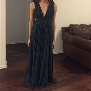 NWT Lulu’s Green Maxi Dress